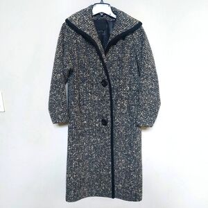 bettyjean Women's Gray and White Trench Coat Size Small